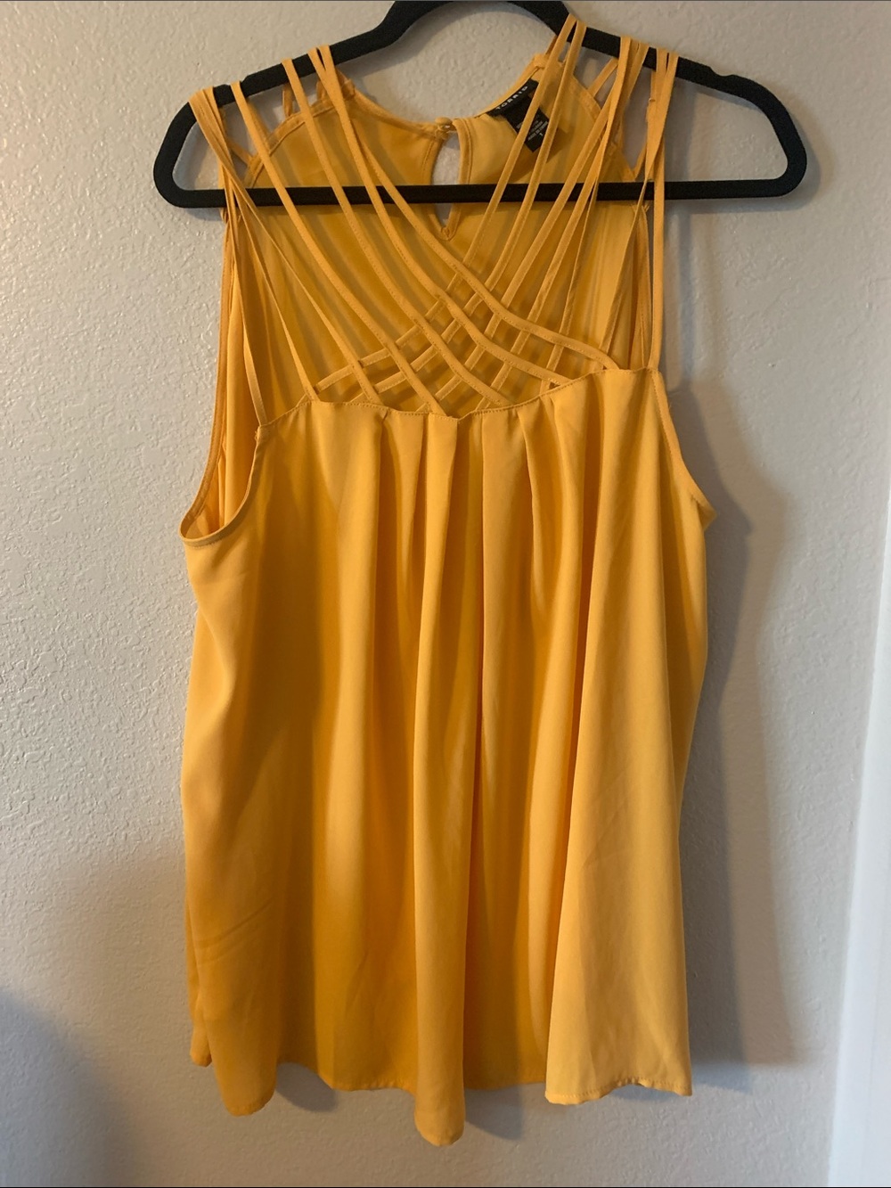 Torrid Yellow Strappy Top 1x